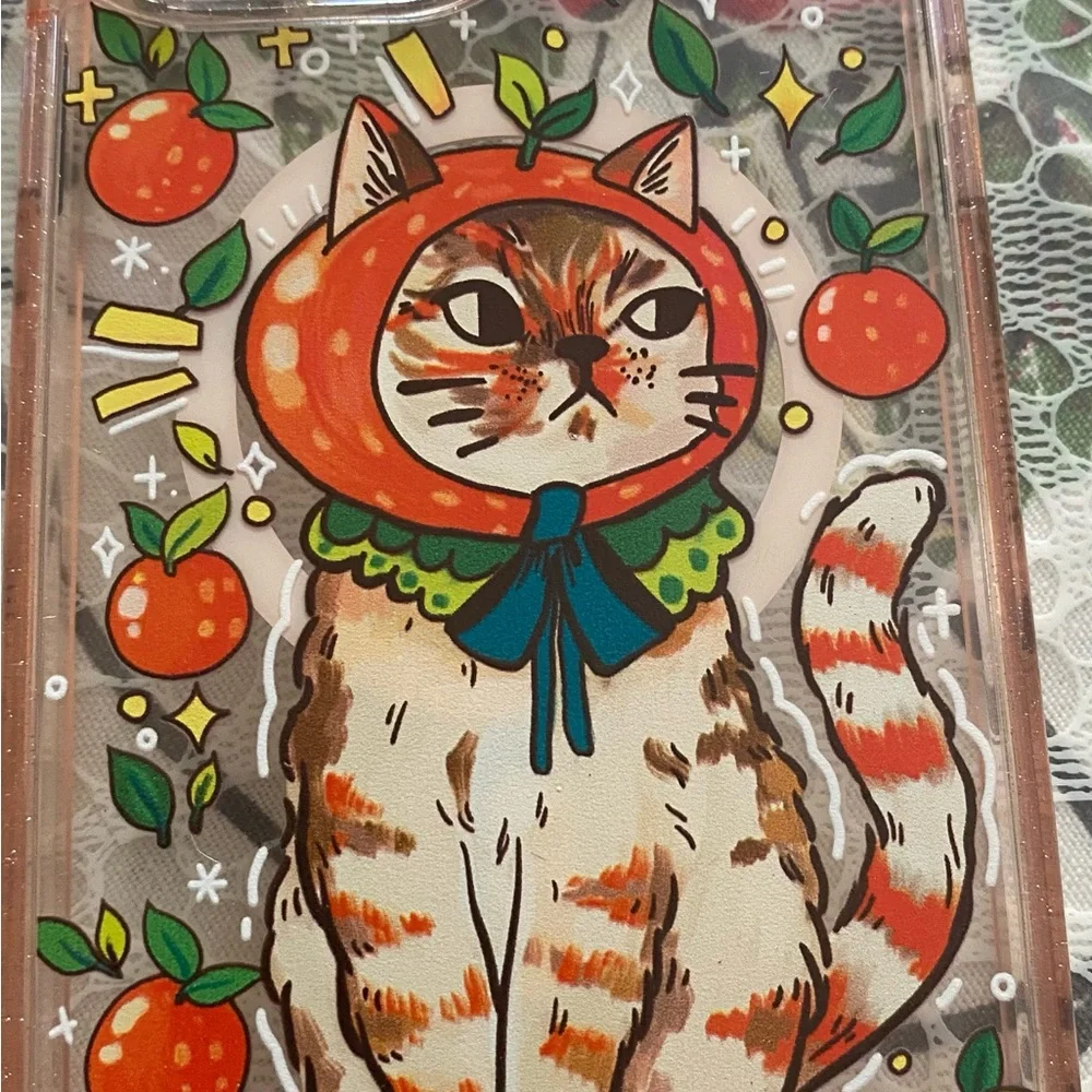 Colorful Cat Illustration Phone Case 13 Pro Max - CaseVivid